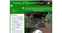 Desktop Screenshot of friendsofbroomfieldpark.org